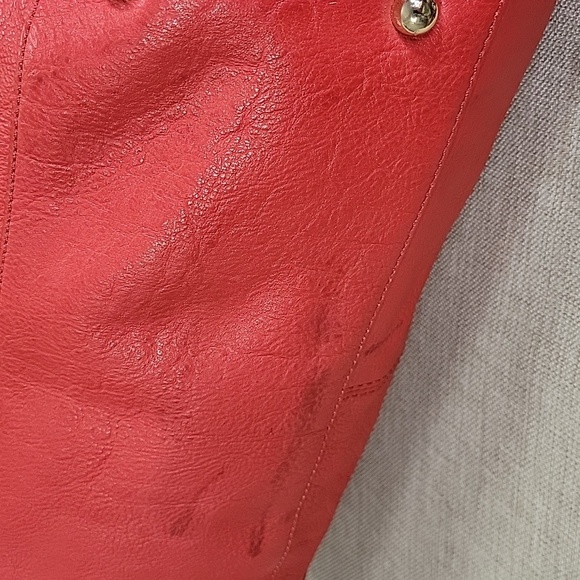 DKNY Red/Orange Leather Handbag - Picture 11 of 16